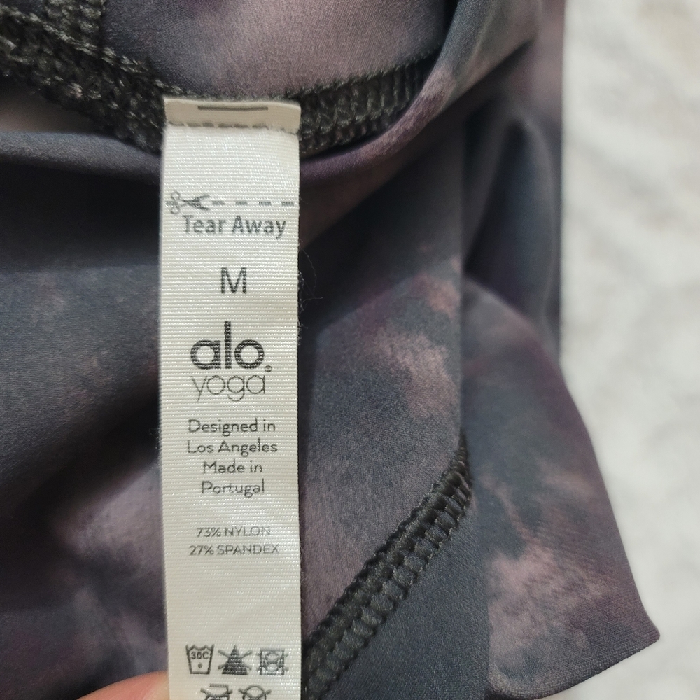 ALO Yoga Solarized High-Rise Tie-Dye Leggings Oxblood Size M - Picture 15 of 16